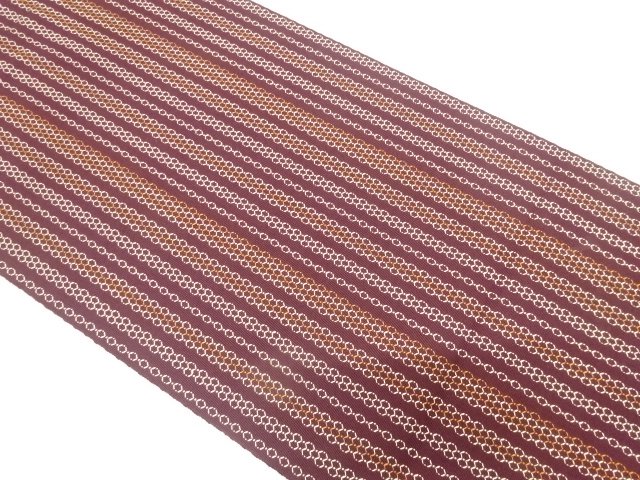 JAPANESE NAGOYA OBI / WOVEN KIKKO PATTERN